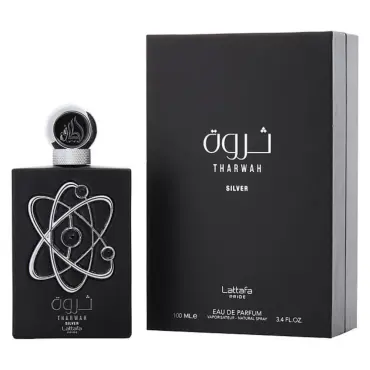 Parfum bărbați Lattafa Tharwah Silver EDP 100 ml.